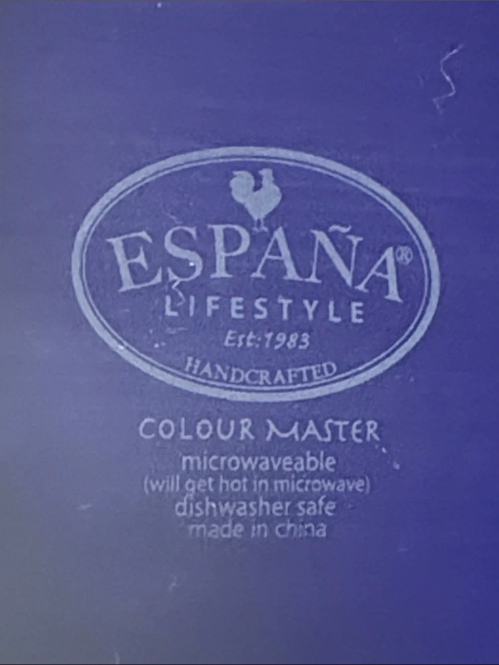 Espana Colorful Hand-Painted Ceramic Butter Dish